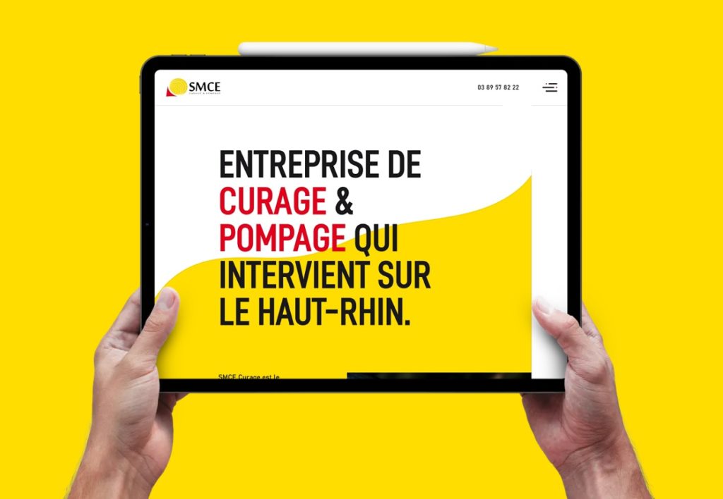Le site internet de SMCE Curage à Mulhouse